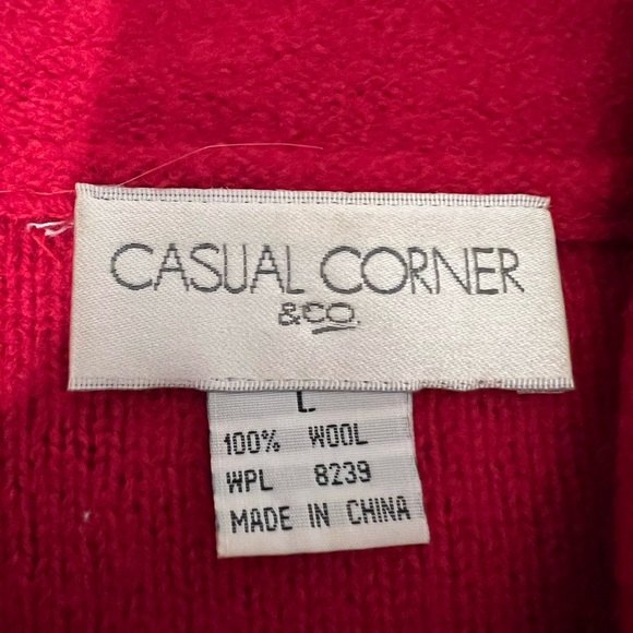 Vintage Ladies Casual Corner Double Breasted Red Jacket - Picture 3 of 8